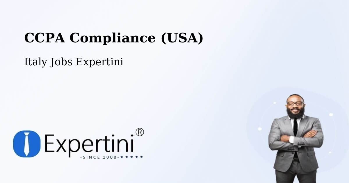 CCPA Privacy Rights & Compliance Notice – Desio - Italy Jobs Expertini