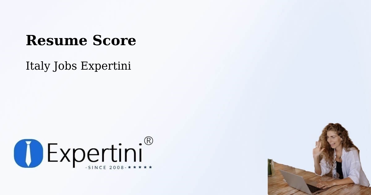 Resume Score & Job Description Match Tool – Desio - Italy Jobs Expertini